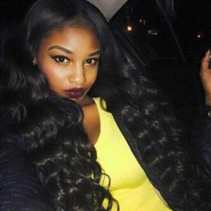 Full Lace Human Hair Wigs For Black Women Brazilian Virgin Hair Loose Wave Natural Black 