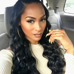 360 Lace Wigs Loose Wave Brazilian Full Lace Wigs 180% Density for Black Women Human Hair Wigs