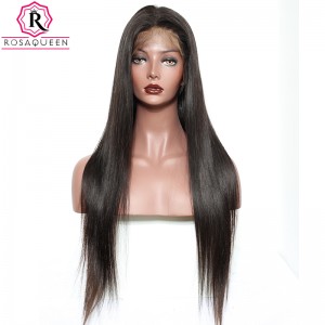 360 Lace Wigs 180% Density Full Lace Human Hair Wigs 7A Brazilian Hair Silky Straight Human Hair Wigs