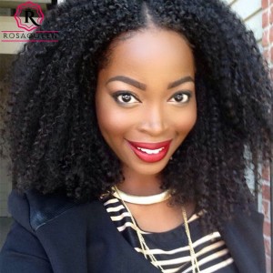 360 Frontal Closure Afro Kinky Curly Natural Hairline Lace Band Frontal 360 Closure Malaysian Hair