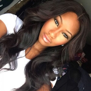 Lace Front Human Hair Wigs 100% Brazilian Virgin Human Hair Wig Body Wave Pre-Plucked Natural Hair Line