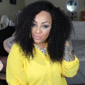 kinky curly lace front human har lace wig