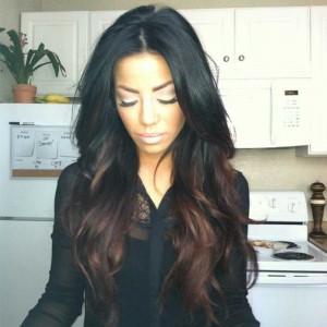 Brazilian Virgin Hair Wavy Ombre Full Lace Human Hair Wigs For Women