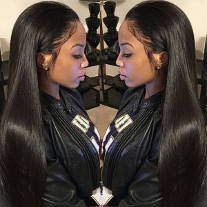 360 Lace Wigs 180% Density Full Lace Human Hair Wigs 7A Brazilian Hair Straight Human Hair Wigs