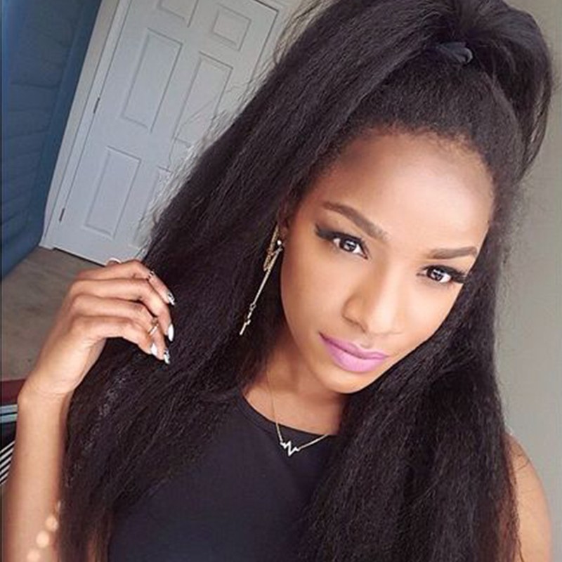 360 Lace Frontal Closure Kinky Straight Brazilian Virgin Hair Lace