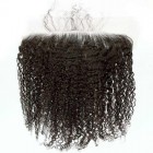 13*6 Lace Frontal With Natural Hairline 3B 3C Kinky Curly Brazilian Virgin Hair Lace Frontal 