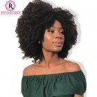 13X6 Deep Part Wig Afro Kinky Curly Lace Front  Wig Brazilian Virgin Human Hair preplucked Natural Hairline With Baby Hair Full Lace Cap Full Ends 250% Density