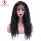 13X6 Deep Part Wig Loose Curly Lace Front  Wig Brazilian Virgin Human Hair preplucked Natural Hairline With Baby Hair Full Lace Cap Full Ends 250% Density