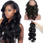 360 Lace Frontal Closure With 2 Bundles Brazilian Virgin Hair Body Wave