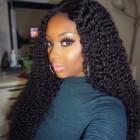 250% High Density Deep Curly Human Wigs with Baby Hair for Black Women Natural Hair Line Full Lace Human Hair Wigs