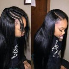 Pre-Plucked Natural Hair Line Lace Front Ponytail Wigs Brazilian Wigs 150% Density Wigs Silk Straight