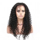 Natural Color Deep wave Brazilian Virgin Human Hair Glueless Full Lace Wigs