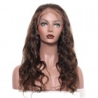 Full Lace Human Hair Wigs Pre-Plucked Natural Hair Line Body Wave 250% Density Wig with Baby Hair  #4 color