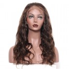 Full Lace Human Hair Wigs Pre-Plucked Natural Hair Line Body Wave 250% Density Wig with Baby Hair  #4 color