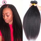 Brazilian Kinky Straight Hair Bundles Virgin Hair 3 Pieces/Lot Natural Color 