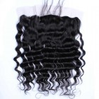 Natural Color Loose Wave Brazilian Virgin Hair Silk Base Lace Frontal Closure 13x4inches