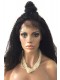 1B Color Brazilian Virgin Human Hair Afro Kinky Curly Full Lace Wigs 20 Inch