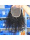 Peruvian Virgin Hair Afro Kinky Curly Free Part Lace Closure 4x4inches Natural Color 