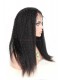 Natural Color Kinky Straight Brazilian Virgin Human Hair Full Lace Wigs