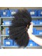 Mongolian Virgin Hair Afro Kinky Curly Free Part Lace Closure with 3pcs Weaves