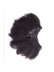 Afro Kinky Curly Mongolian Virgin Hair Clip In Human Hair Extensions Natural Color