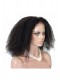 Natural Color Unprocessed Peruvian Virgin 100% Human Hair Afro Kinky Curly Full Lace Wigs