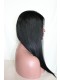 Natural Color Silk Straight 100% Peruvian Virgin Human Hair Wig Lace Front Wigs