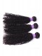 Malaysian Virgin Hair Kinky Curly Free Part Lace Closure with 3pcs Weaves