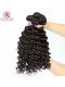 Brazilian Virgin Hair with Closure Deep Wave 3 Bundles with 1 closure Natural Color