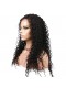 Natural Color Indian Remy Human Hair Wigs Deep Wave Silk Top Lace Wigs