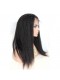 Lace Front Human Hair Wig Peruvian Virgin Hair Kinky Straight Wigs Natural Color 