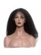 Natural Color Brazilian Virgin Human Hair Afro Kinky Curly Wig Lace Front Wigs