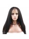 Brazilian Virgin Hair Italian Yaki Lace Front Human Hair Wigs Natural Color 