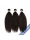 Natural Color Kinky Straight Brazilian Virgin Human Hair Extensions Weave 3 Bundles