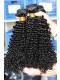 European Virgin Human Hair Kinky Curly Hair Weave Natural Color 3 Bundles