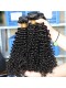 Indian Virgin Human Hair Extensions Kinky Curly 4 Bundles Natural Color