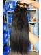 Natural Color Italian Yaki Brazilian Virgin Human Hair Weave 3pcs Bundle