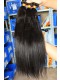 Peruvian Virgin Human Hair Yaki Straight Hair Weave Natural Color 3 Bundles