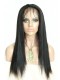 Silk Straight Brazilian Virgin Human Hair Glueless Full Lace Wigs Natural Color