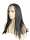 Silk Straight Brazilian Virgin Human Hair Glueless Full Lace Wigs Natural Color