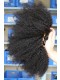 4 Bundles Natural Color Afro Kinky Curly Brazilian Virgin Human Hair Weaves