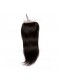 Malaysian Virgin Hair Silk Straight Three Part Lace Closure 4x4inches Natural Color