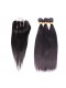 Indian Remy Hair Silky Straight Free Part Lace Closure with 3pcs Weaves 