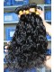 Natural Color Indian Remy Human Hair Extensions Weave Wet Wave 4 Bundles