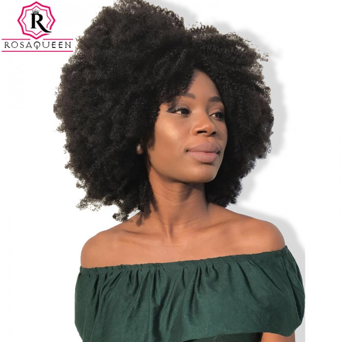 13x6 Deep Part Afro Kinky Curly 250 Density Wigs Brazilian Virgin