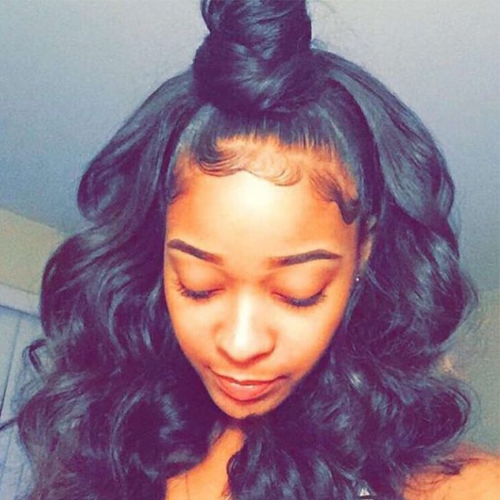 360 Lace Frontal Band Body Wave Brazilian Virgin Hair Lace