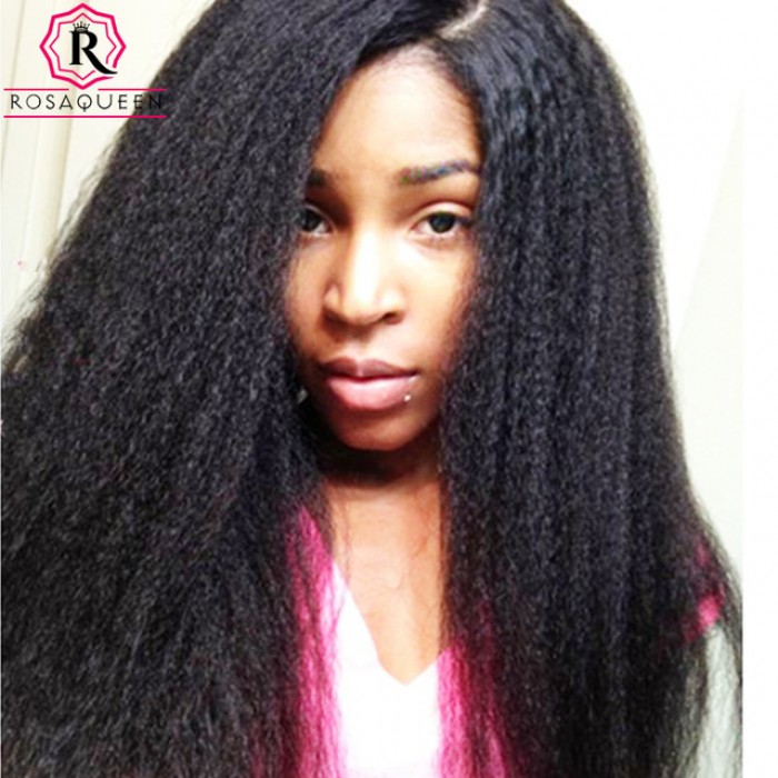 360 Frontal Closure With Cap Kinky Straight Natural Hairline Lace