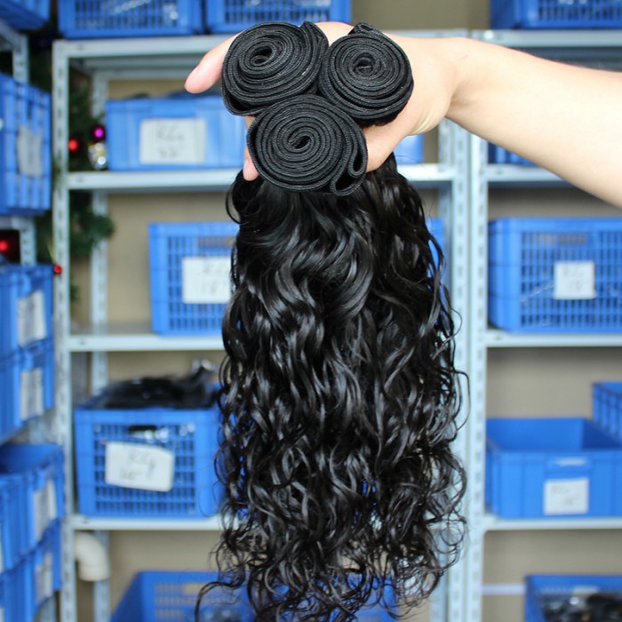 Natural Color Malaysian Virgin Human Hair Water Wet Wave Hair