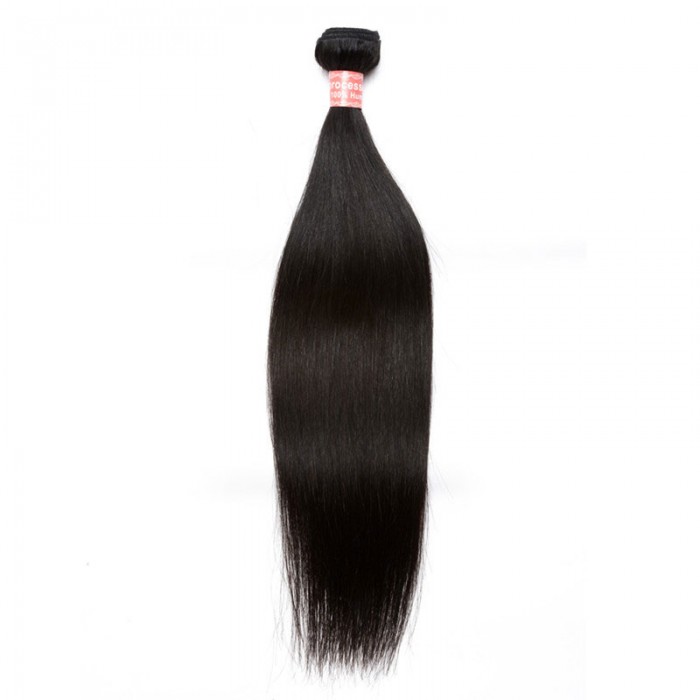 Natural Color Brazilian Virgin Human Hair Silky Straight Hair