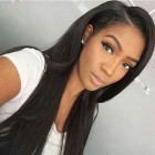 360 Lace Frontal Closure Silky Straight Brazilian Virgin Hair Lace Frontal Natural Hairline 22.5*4*2